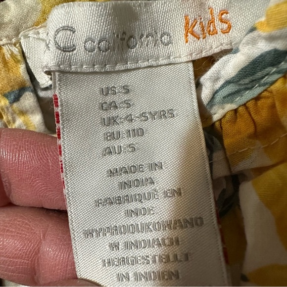 C&C California girls size small white and yellow spaghetti strap dress - Picture 5 of 5